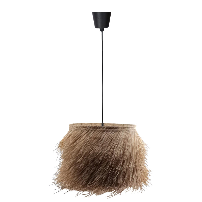 Плафон Hairy E27 ратан в естествен цвят D70χ40см