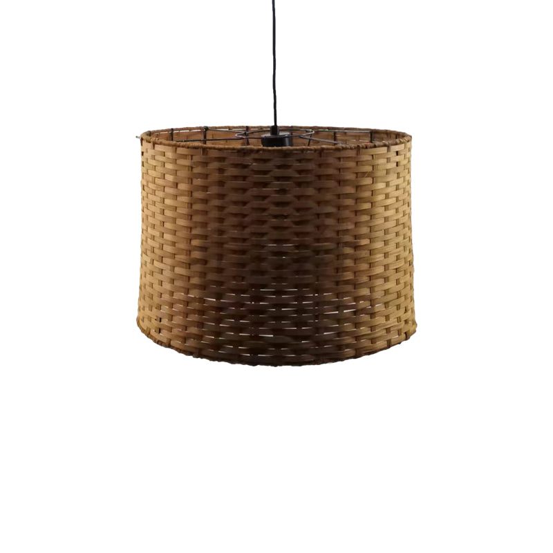 Плафон Siwel E27 бамбук в кафяв цвят D40χ27см