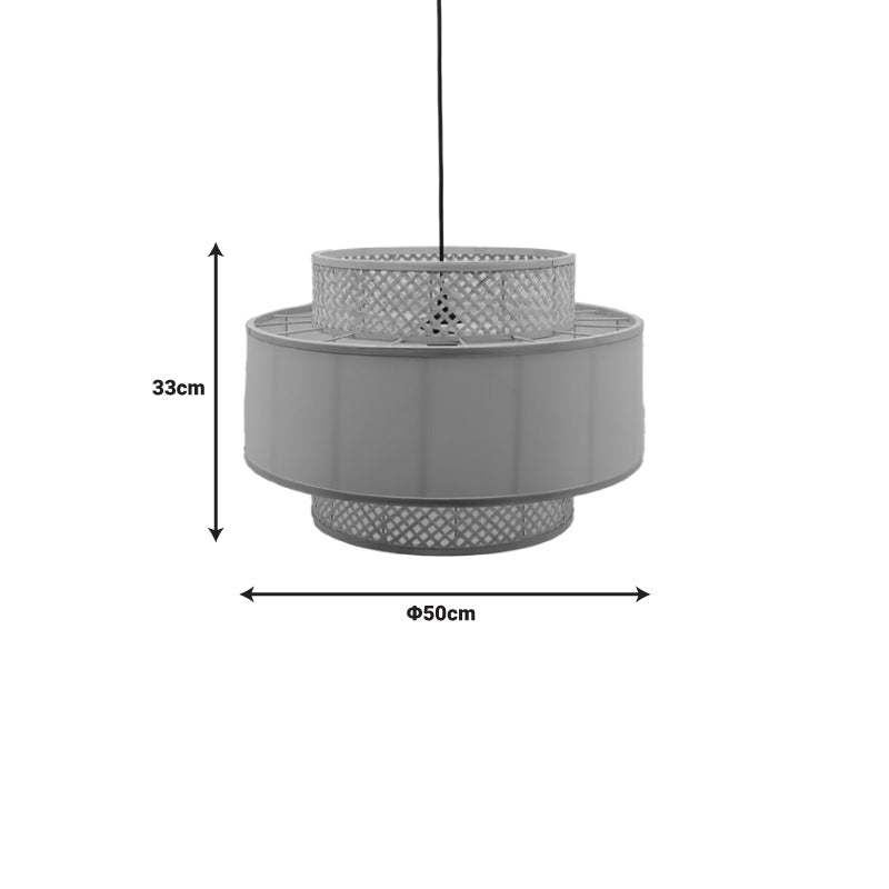 Плафон Certy E27 бамбук в естествен цвят D50χ33см