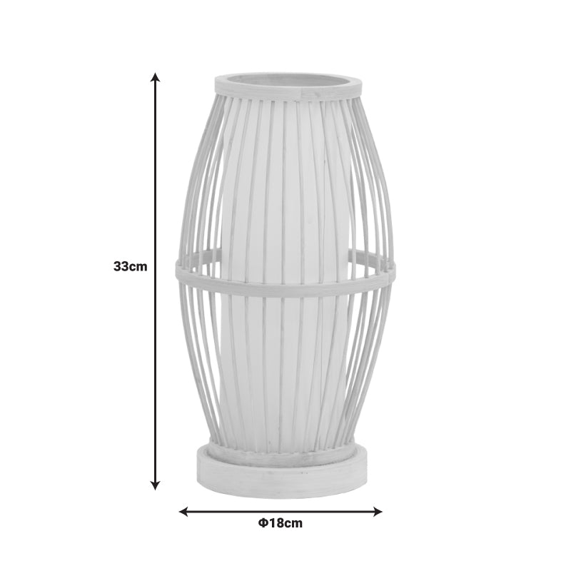 Настолна лампа Werek E27 бамбук в естествен цвят D18χ33см