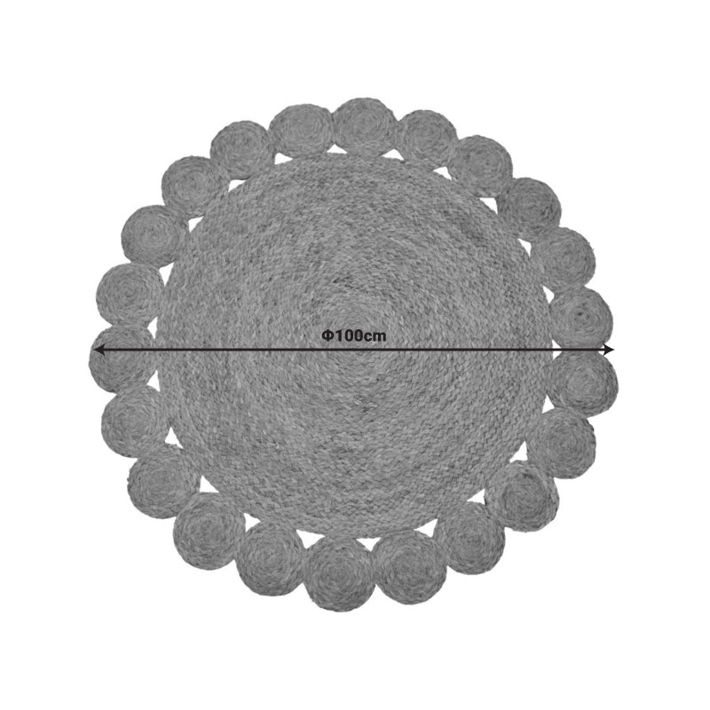 Килим Voni естествена юта d100x1см