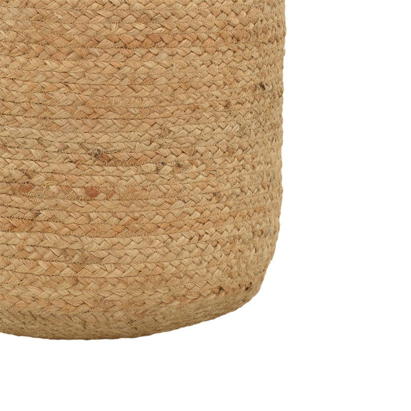 Табуретка Ovious  бежова 100% юта 40x40x40см