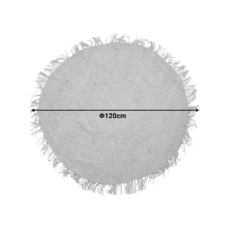 Килим chata от юта в естествен нюанс d120x1см