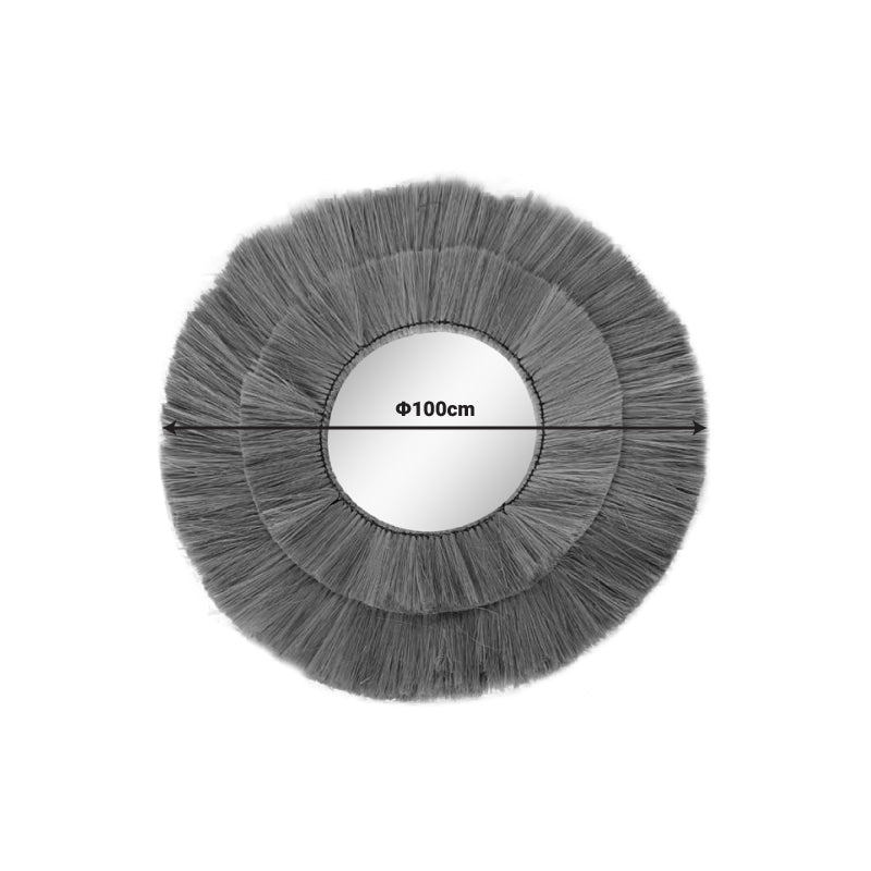 Огледало Lopo естествена трева D100x4см