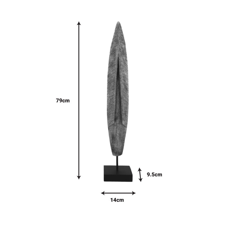 Декорация за маса Thalon естествено мангово дърво-желязо 14x9.5x79cm