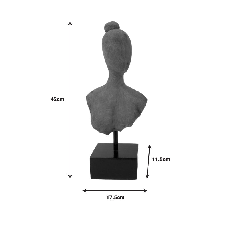 Декорация за маса Lafia I естествено мангово дърво-желязо 17.5x11.5x42cm