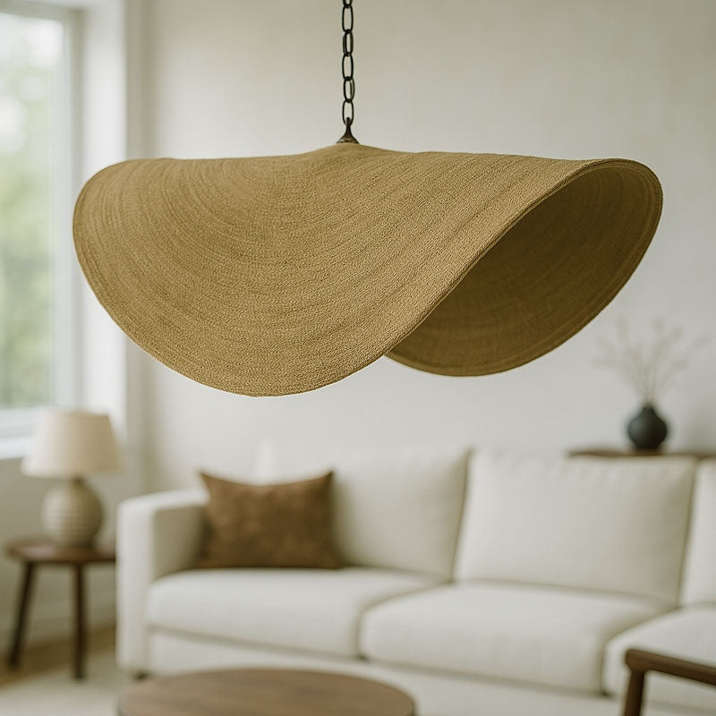 Плафон Klark естествена морска трева-желязо D120x144см