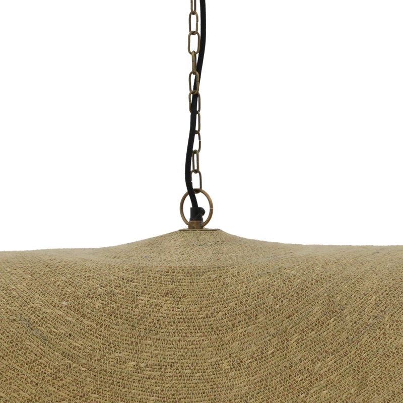 Плафон Klark естествена морска трева-желязо D120x144см