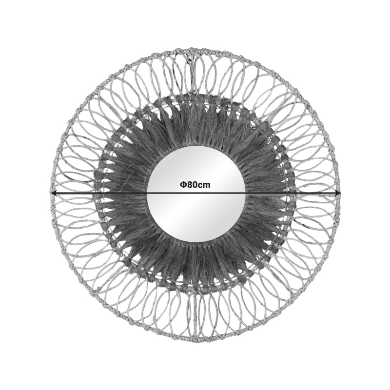 Огледало Cermine мат в естествен цвят D80x12см