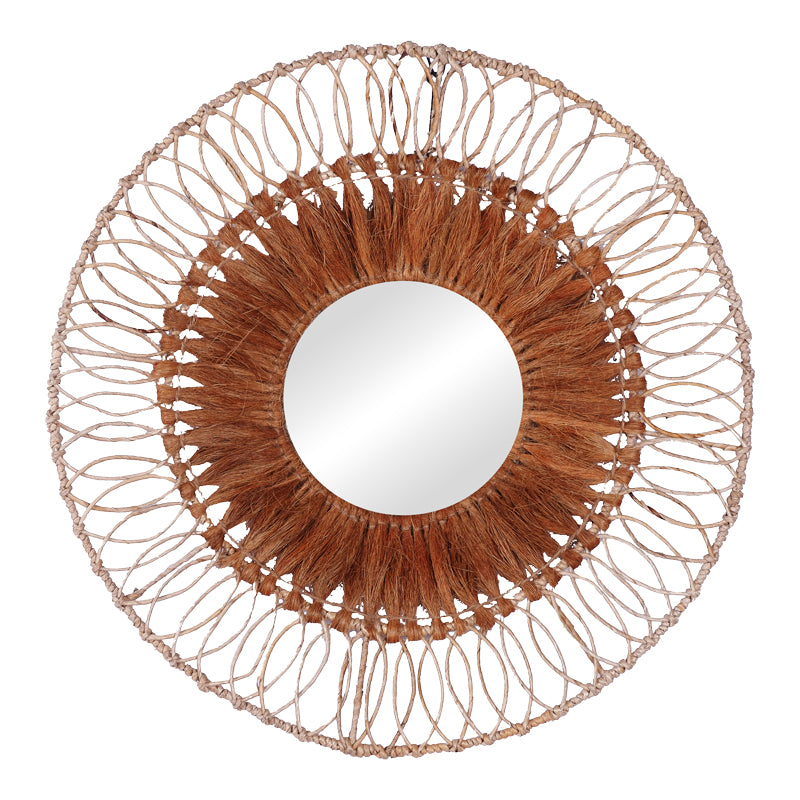 Огледало Cermine мат в естествен цвят D80x12см