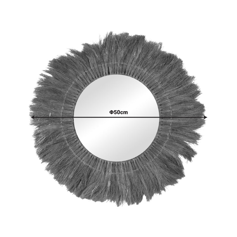 Огледало Seire матиране в естествен нюанс Φ50x8см