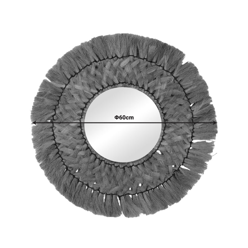 Огледало Ailan матирано в естествен нюанс D60x8см