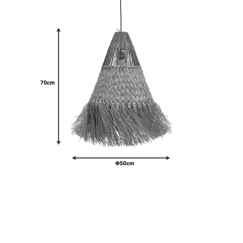 Плафон Vajem mendong в естествен абажур 50x50x70см