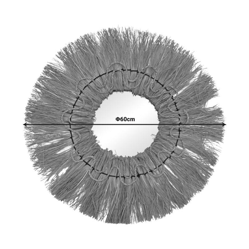 Apler mendong огледало в естествен нюанс D60x6cm