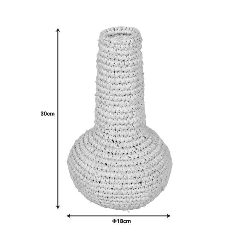 Ваза от сезал Sannery  в естествен нюанс D18x30см