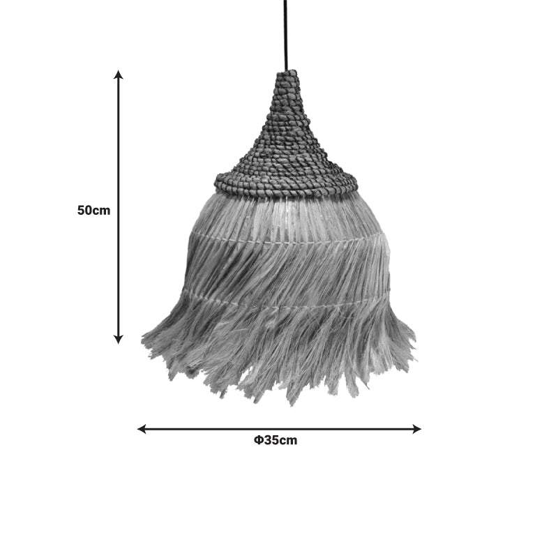 Плафон Arupade дърво абака в естествен цвят D35x50см