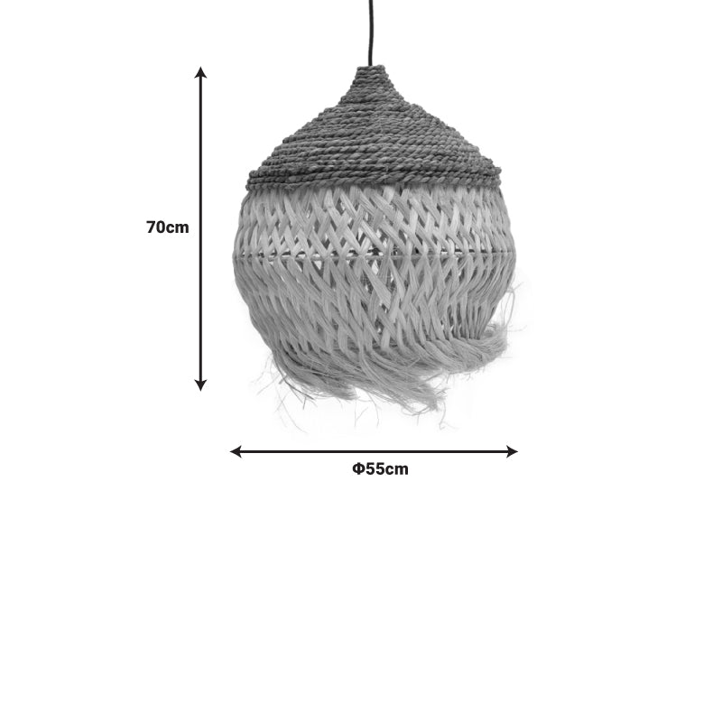 Плафон Fiorine абака в естествен цвят D55x70см