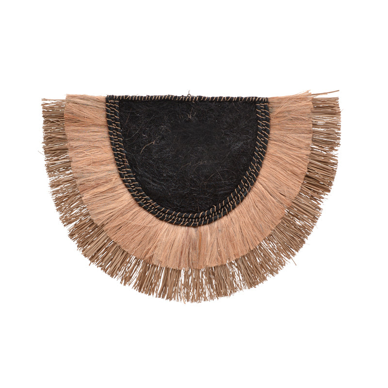 Pedrine  морска трева-абака декорация за стена в естествен цвят 85x60x6cm