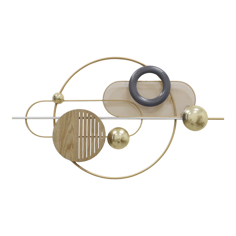 Декорация за стена Lupus метал в златисто-кафяв нюанс 89.5x52.5x6cm