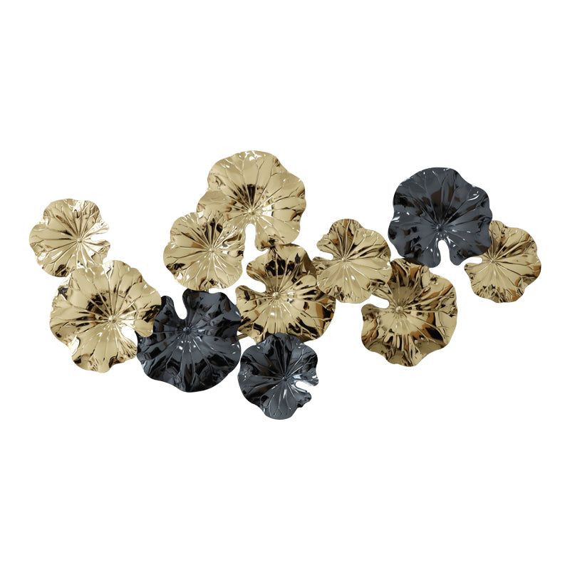 Декорация за стена Merinda метал в златисто-черен нюанс 88x47x5см