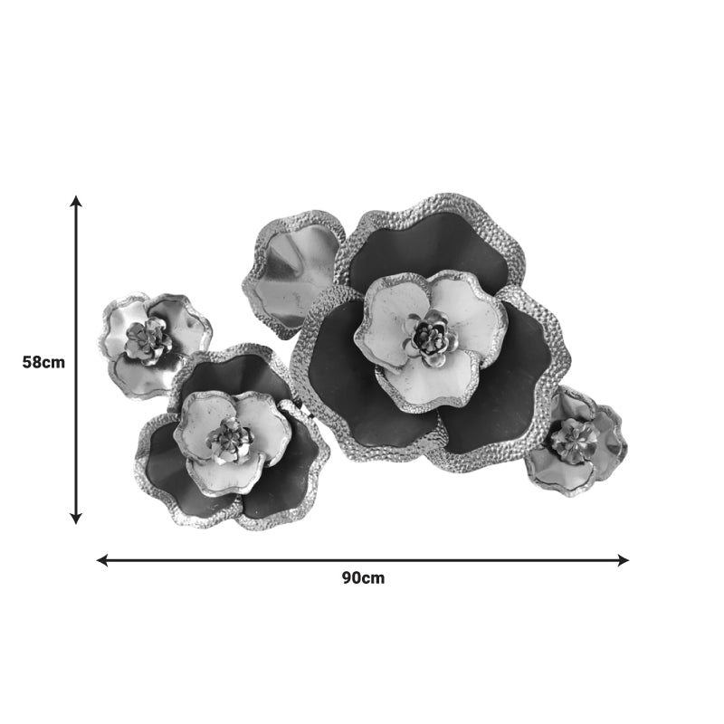 Декорация за стена Rosalia метал в златисто-черен нюанс 90x58x7.5cm
