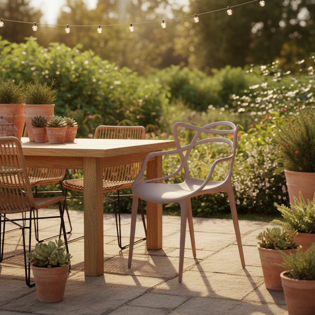 Трапезен стол Виена 15 цвята-полипропилен лате