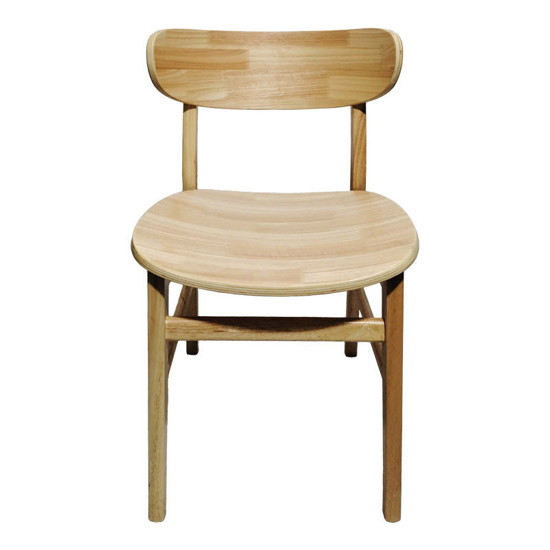 Стол lumnia каучуково дърво в естествен нюанс 46x50x76см