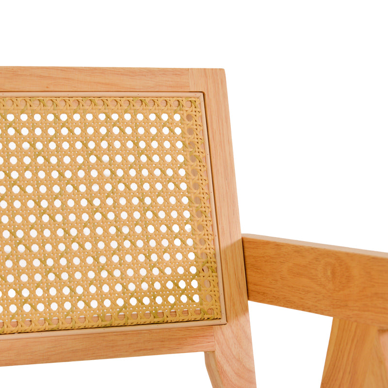 Фотьойл winslow d, каучуково дърво, в естествен бял нюанс, плат 51x54x80см