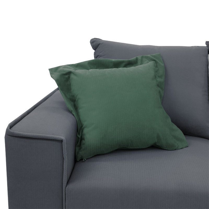 Ъглов диван Fabulous реверсивен/ плат въглен-кипарис 240x165x95см