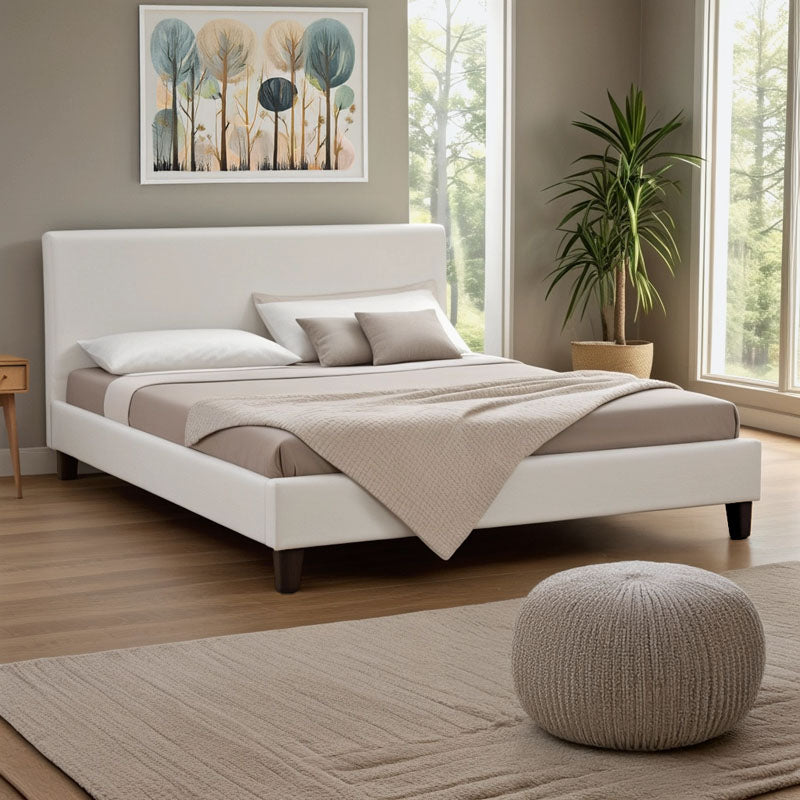 Двойно легло Nevil PU бял мат 150x200