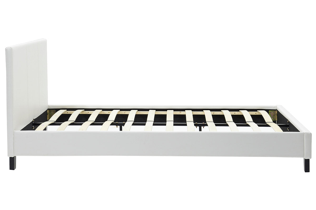 Двойно легло Nevil PU бял мат 150x200