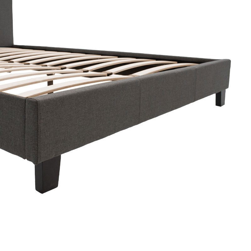 Двойно легло Nevil в тъмно сив плат 150x200см