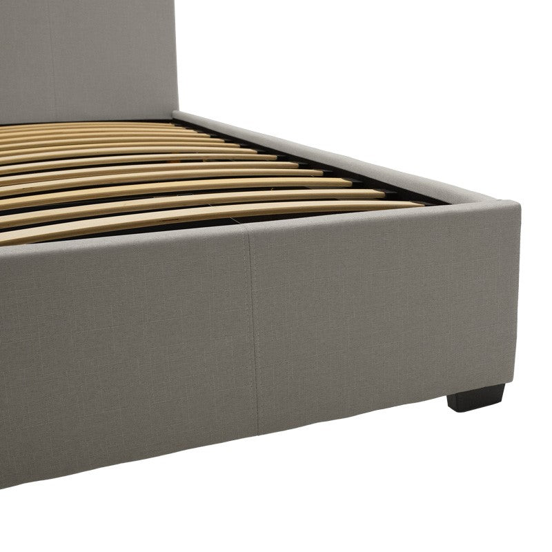 Двойно легло Norse с място за съхранение в сив плат 160x200см