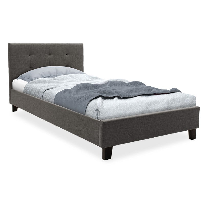 Легло Mago в тъмно сива дамаска 100x200см