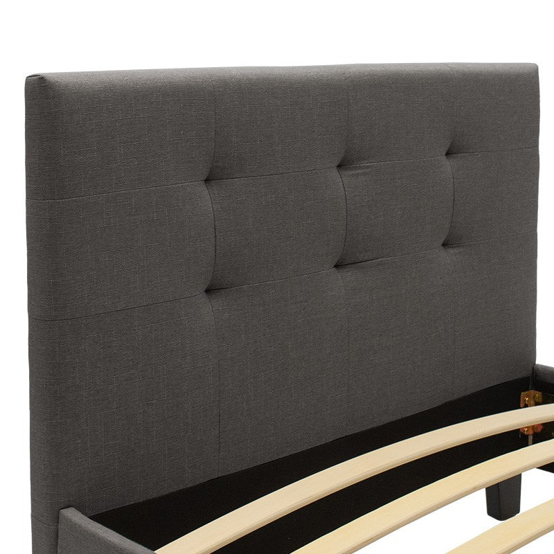 Легло Mago в тъмно сива дамаска 100x200см