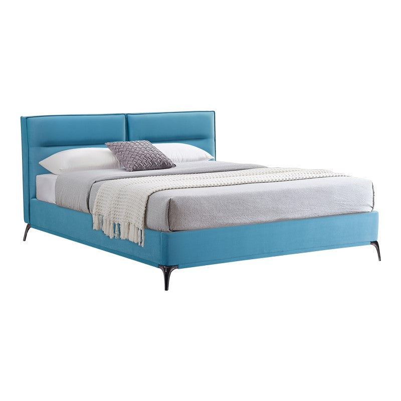 Двойно легло Ikina кадифе в цвят петрол 160x200см