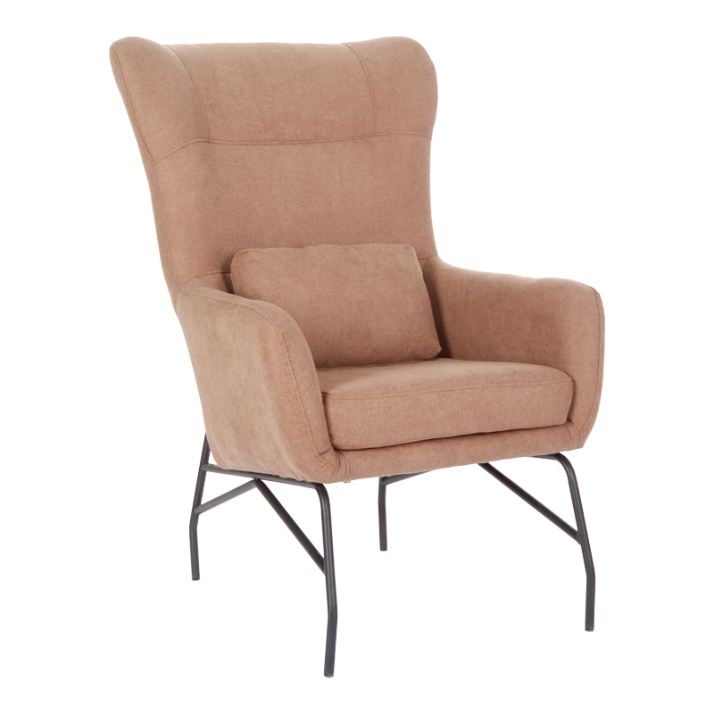 Фотьойл Rimbo гнила ябълка кадифе плат-черен крак 66x81x102см