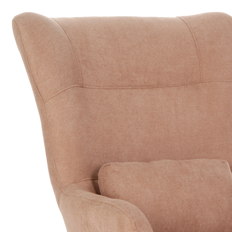 Фотьойл Rimbo гнила ябълка кадифе плат-черен крак 66x81x102см