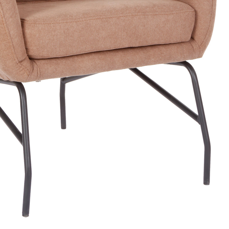 Фотьойл Rimbo гнила ябълка кадифе плат-черен крак 66x81x102см