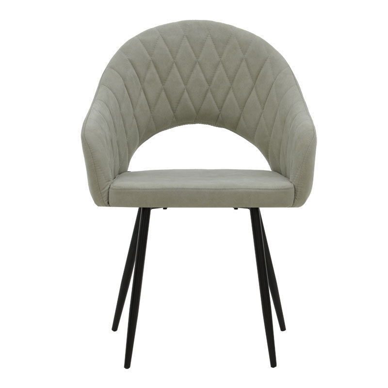 Фотьойл Macie плат антично сиво-черно 58x50x85см