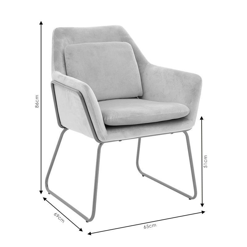 Фотьойл Mira антрацитно-черен 65x69x86см