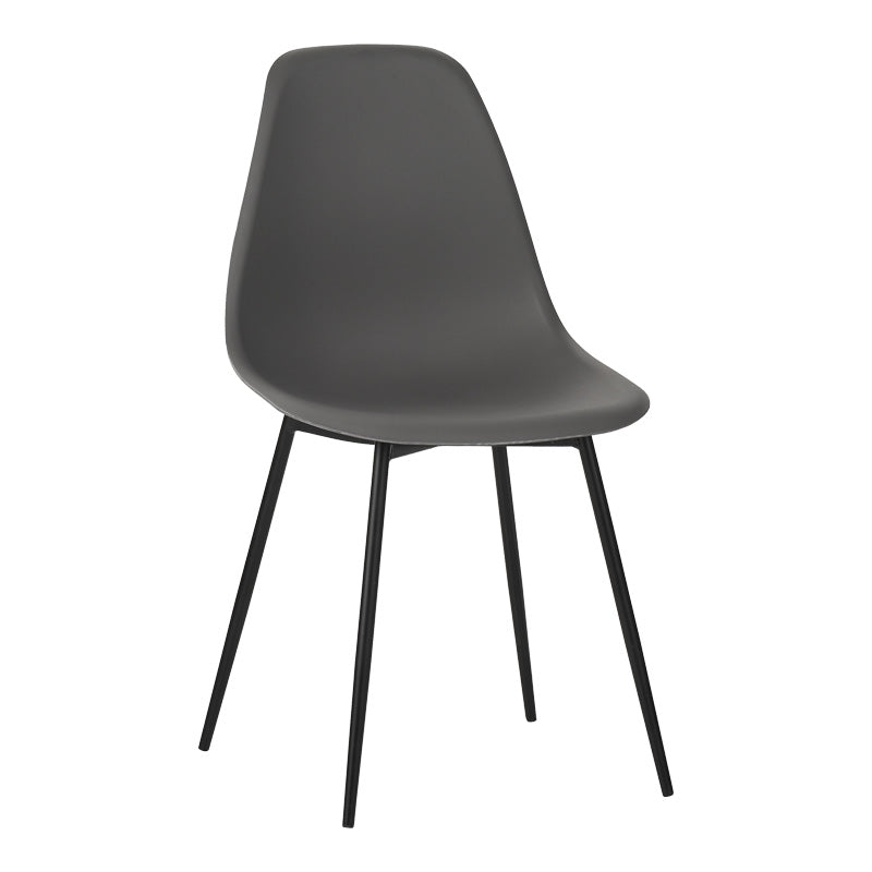 Стол Ballen pp антрацит с черни метални крака 41.5x53x84.5cm