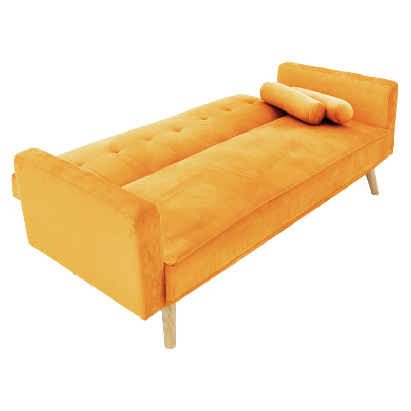 3-местен диван Success жълто кадифе 190x80x84см