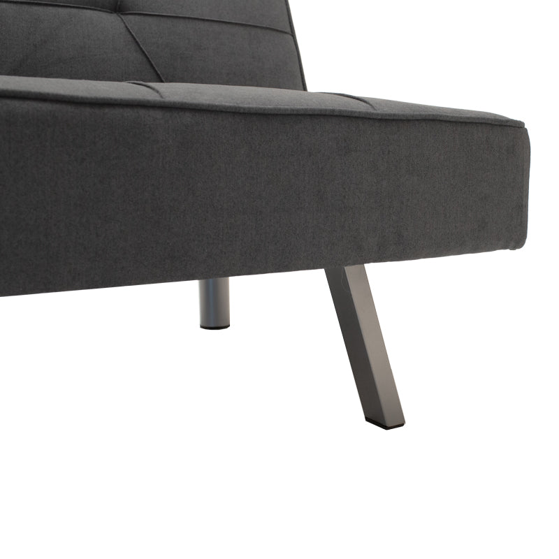 3 местен Диван Travis с дамаска в тъмно сив цвят 175x83x74см