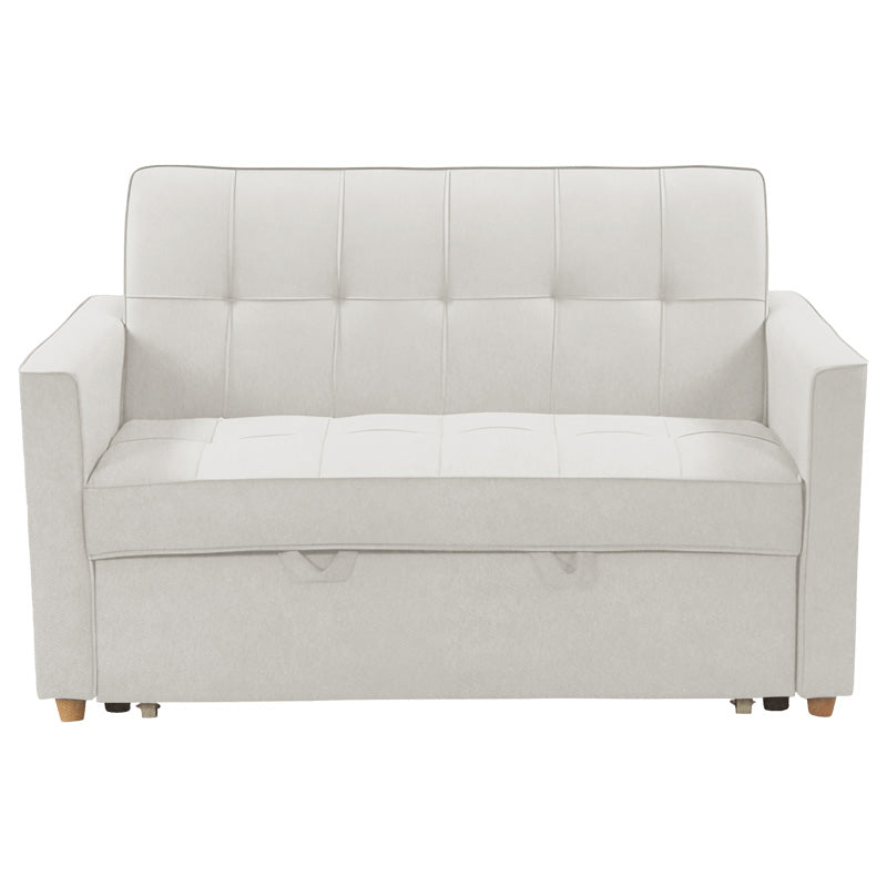 2-местен диван Commit плат в бежово-сив цвят 142x93x90 см