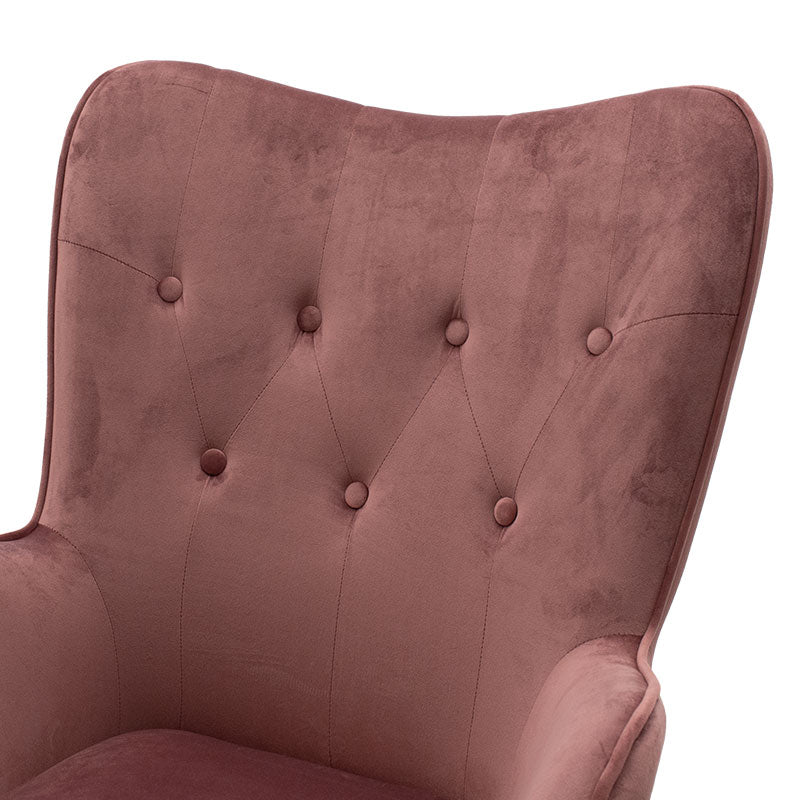 Мениджърски офис стол Kido в цвят гнила ябълка кадифе