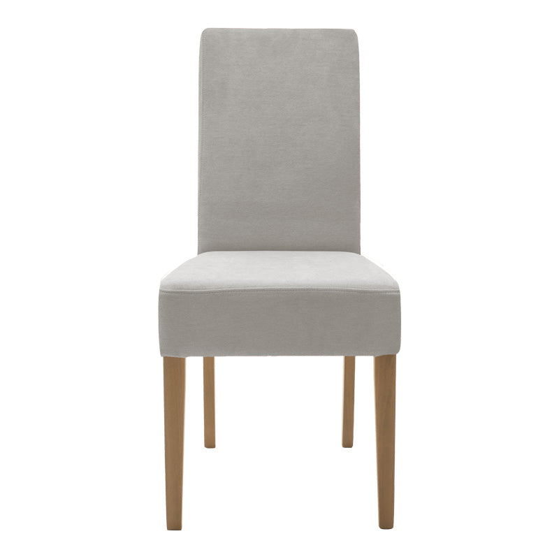 Стол Ditta със сива дамаска - крака сонома 44x56x96см