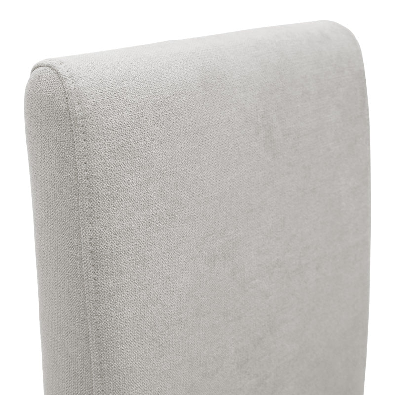 Стол Ditta със сива дамаска - крака сонома 44x56x96см