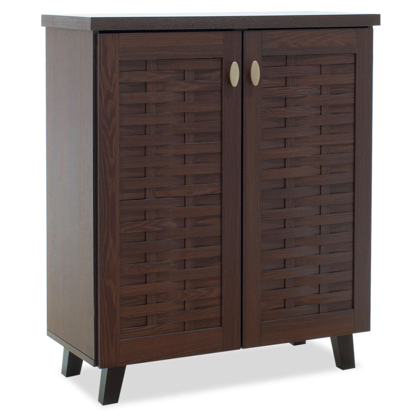 Шкаф за обувки MANTAM 12 чифта орех 78x40x92 см