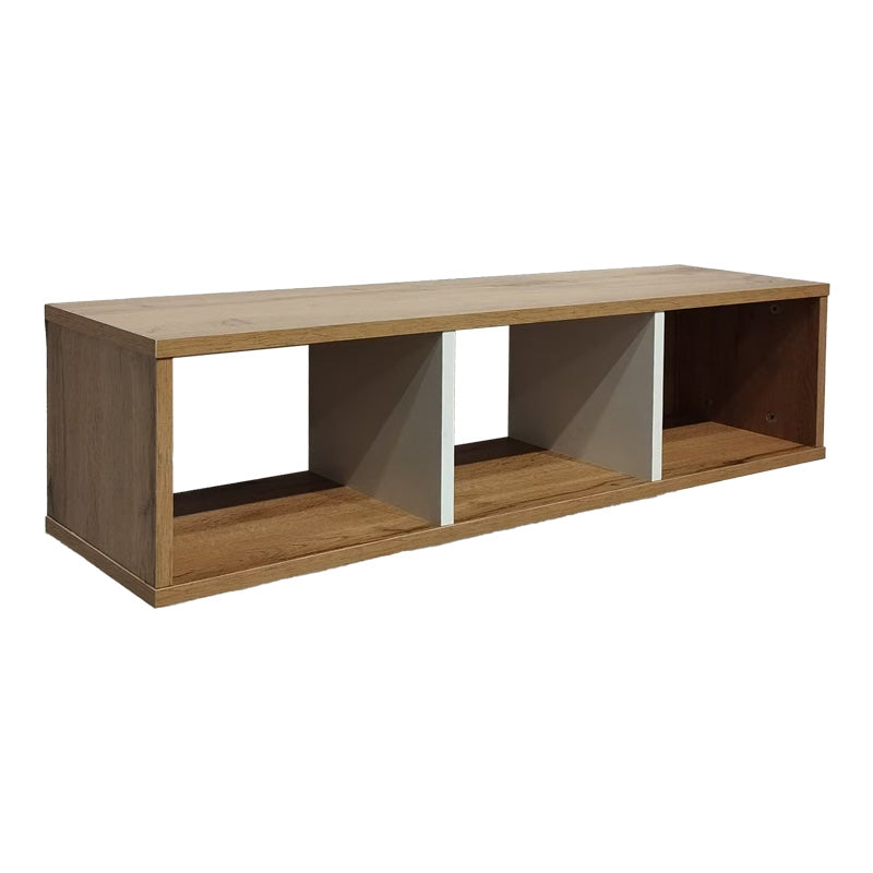 Стенен рафт Flevior сонома-бял цвят 90x22x25.6cм